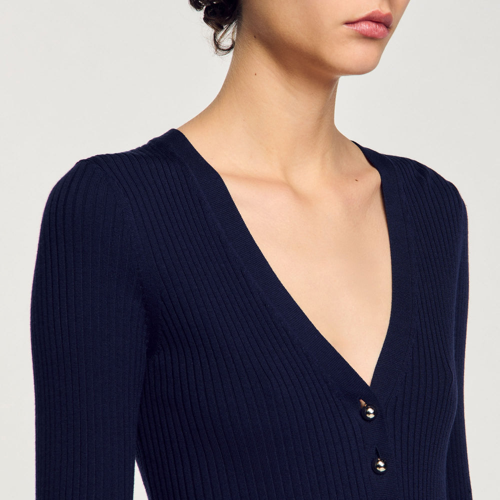 Sandro Women Rib knit cardigan