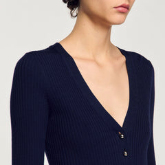 Sandro Women Rib knit cardigan