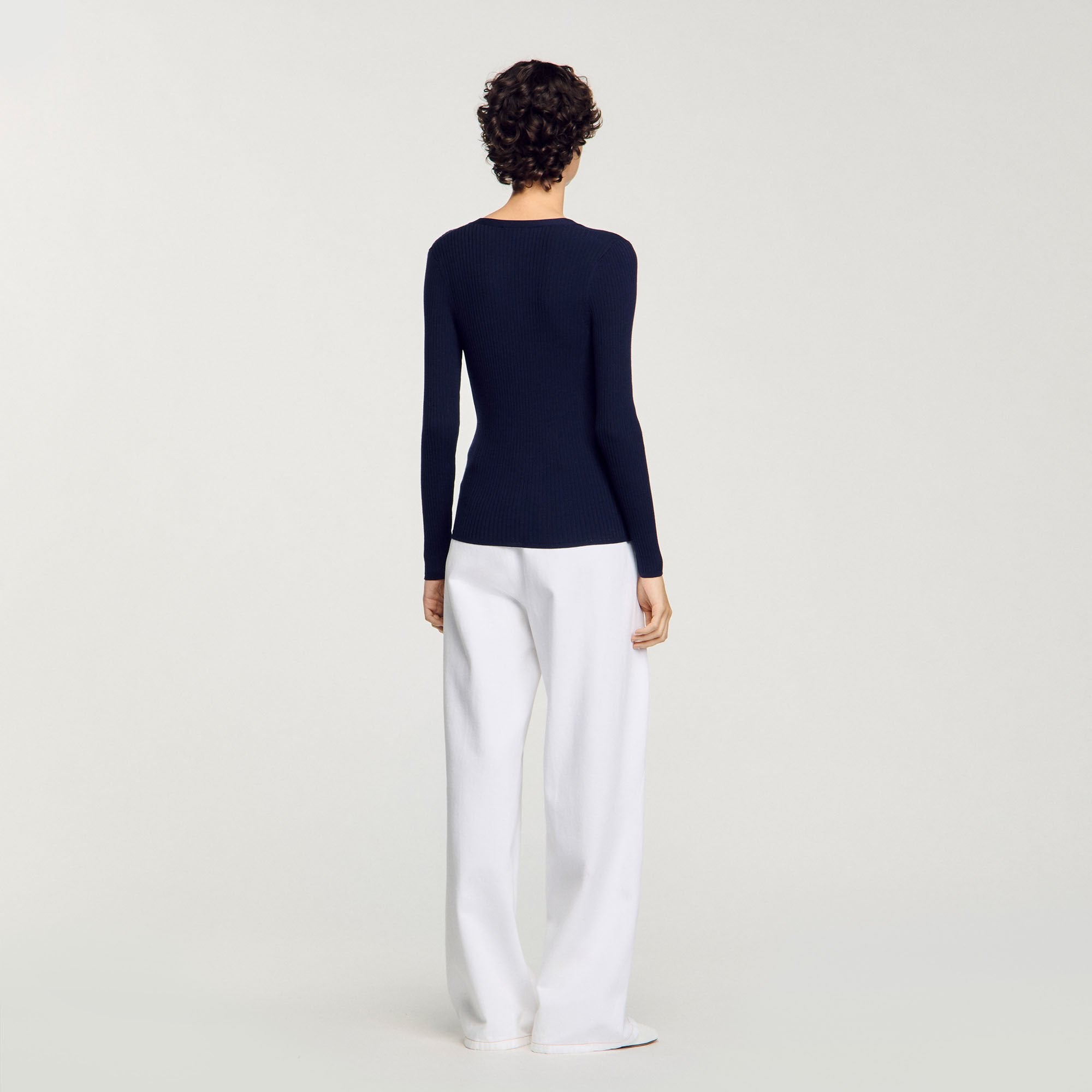 Sandro Women Rib knit cardigan