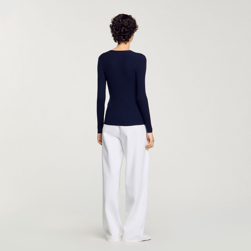 Sandro Women Rib knit cardigan