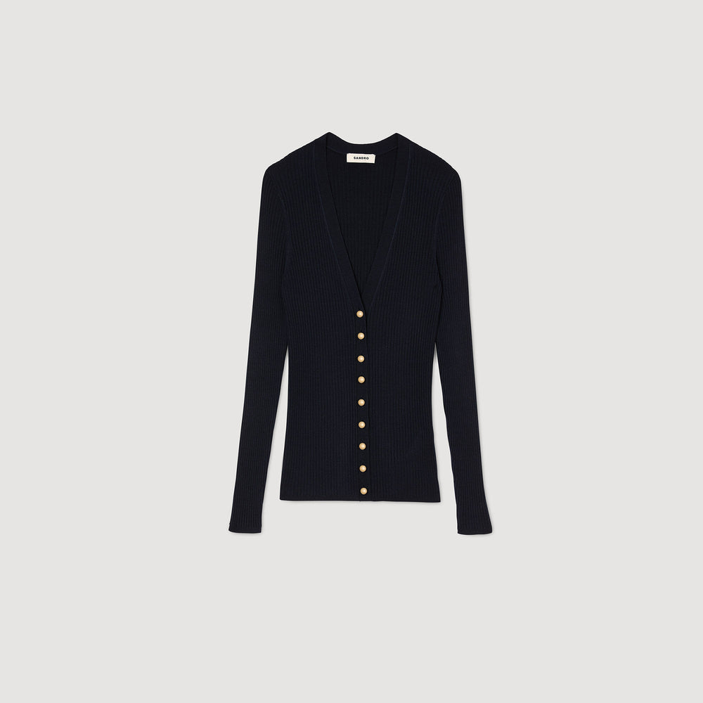 Sandro Women Rib knit cardigan