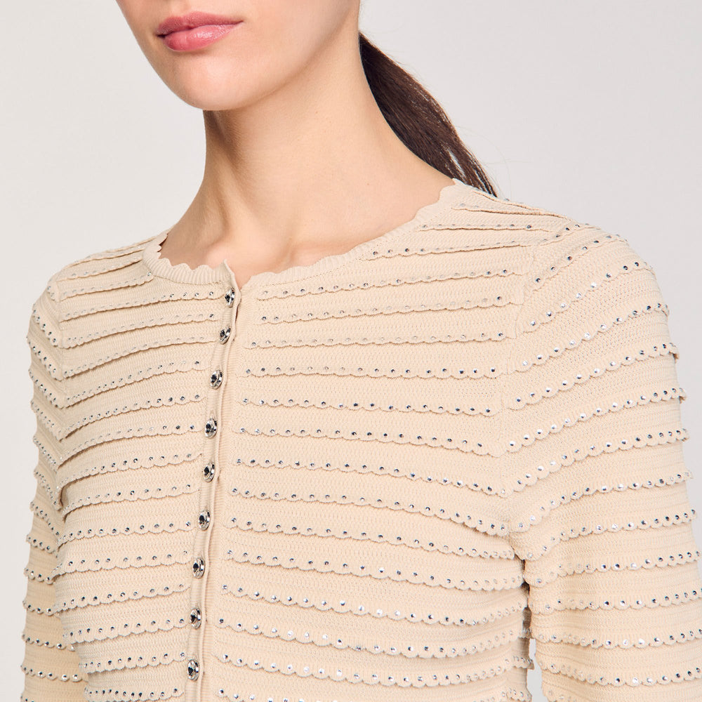 Sandro Women Rhinestone cardigan