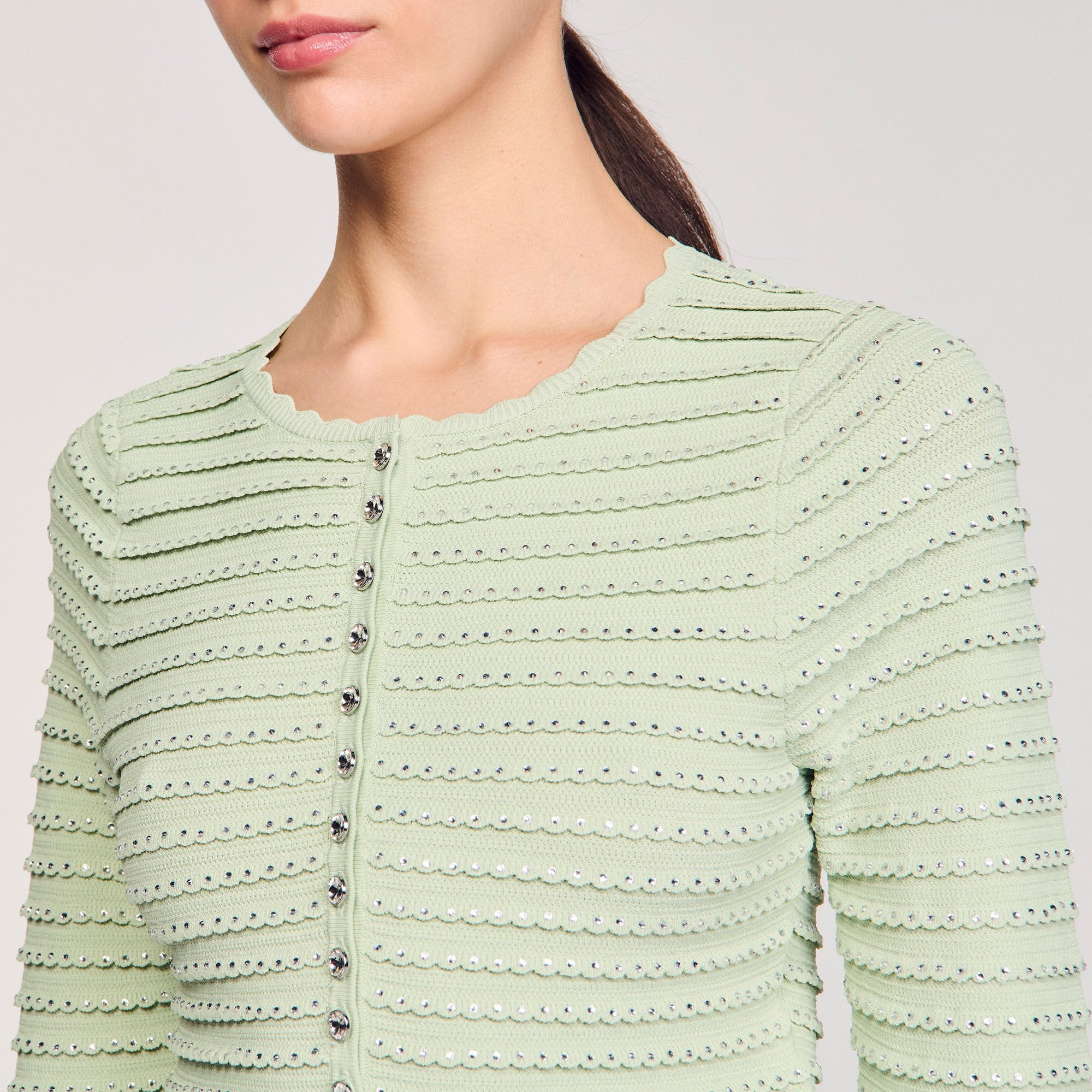 Sandro Women Rhinestone cardigan