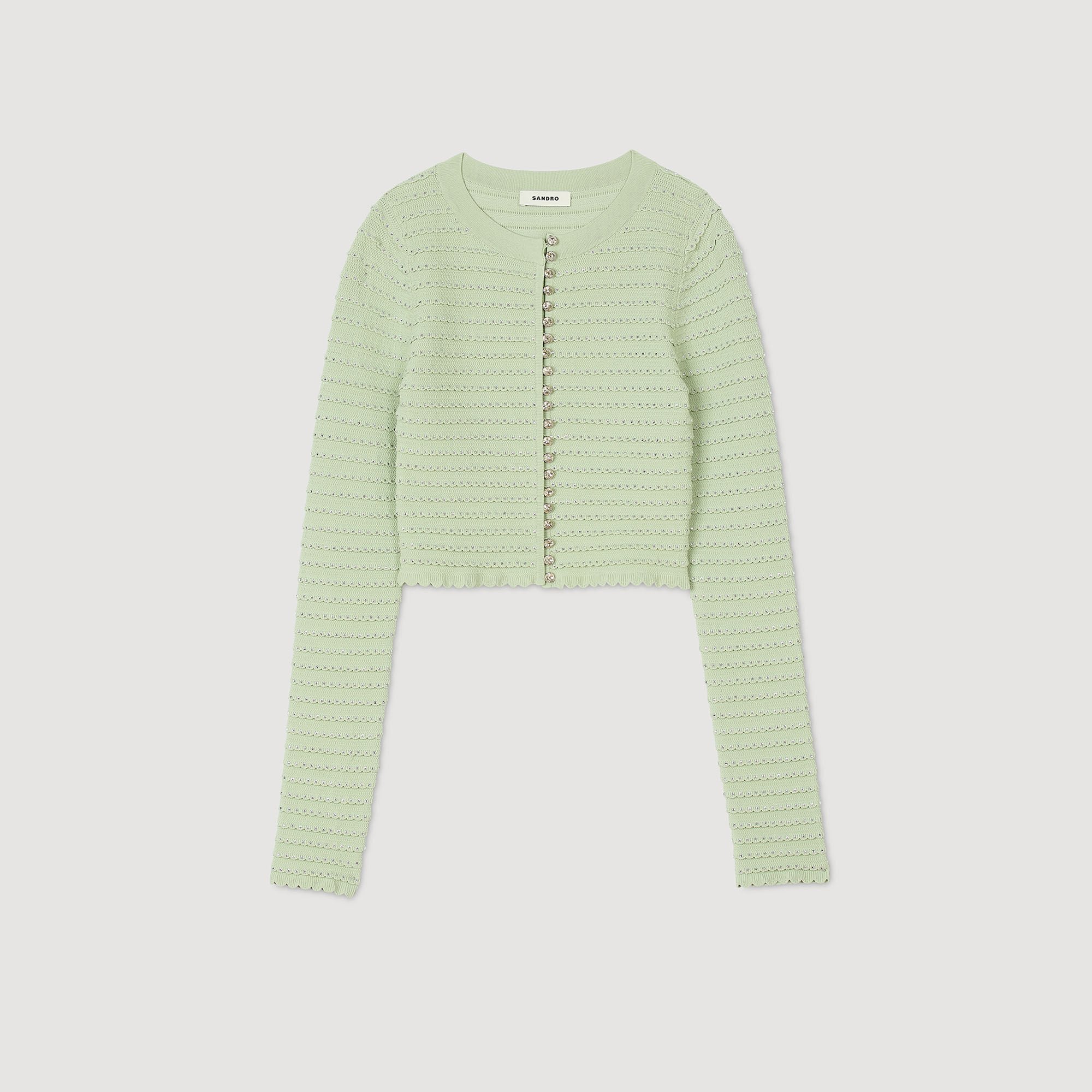 Sandro Women Rhinestone cardigan