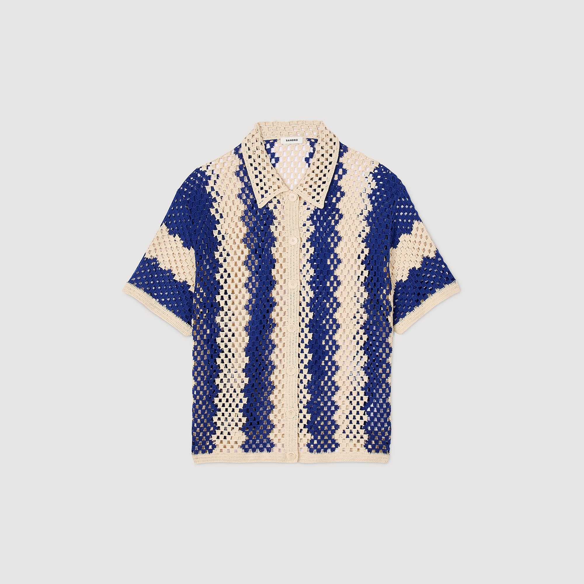 Sandro Women Two-tone knit cardigan