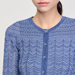 Sandro Women Glitter knit cardigan