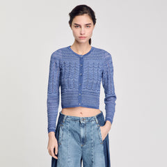 Sandro Women Glitter knit cardigan