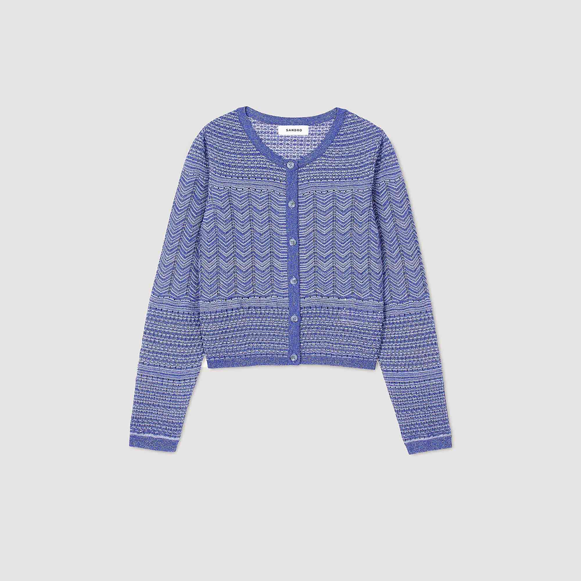 Sandro Women Glitter knit cardigan