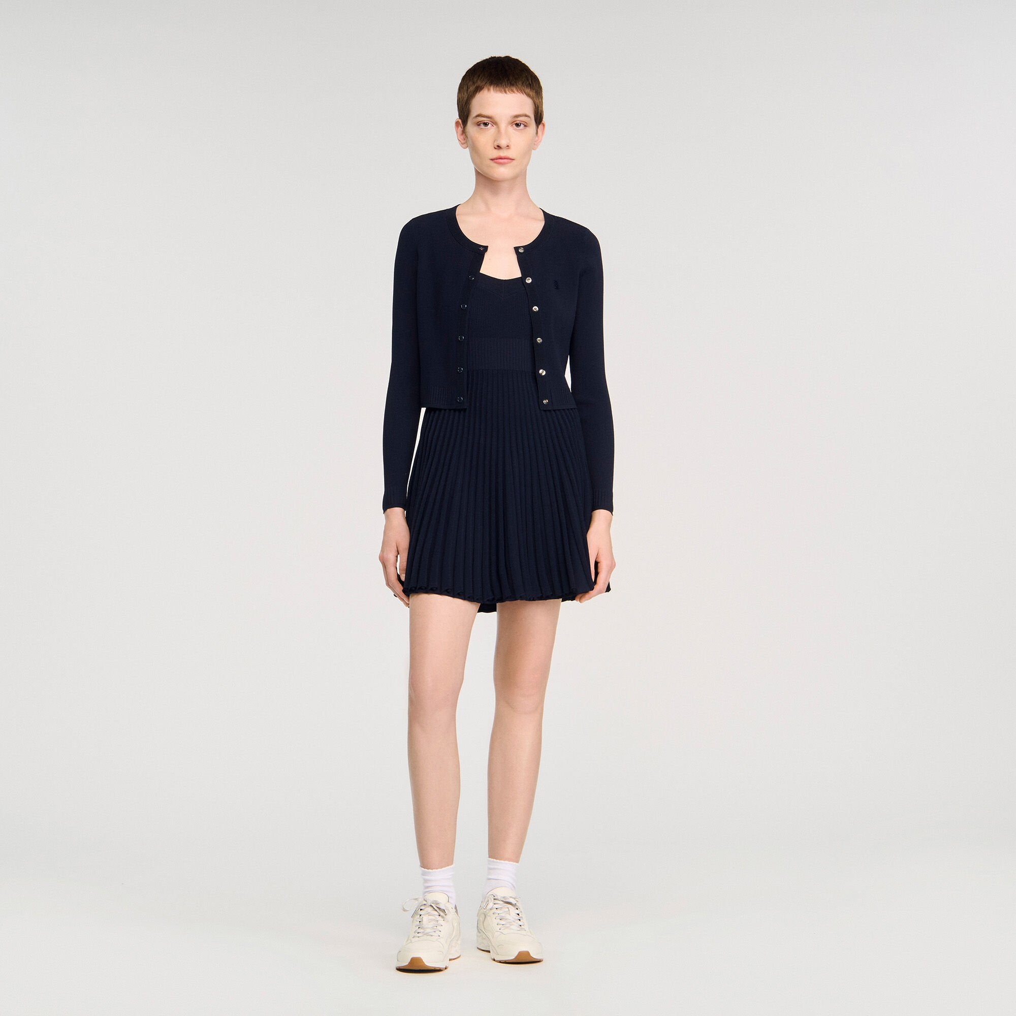 Sandro Women Polo shirt with decorative buttons
