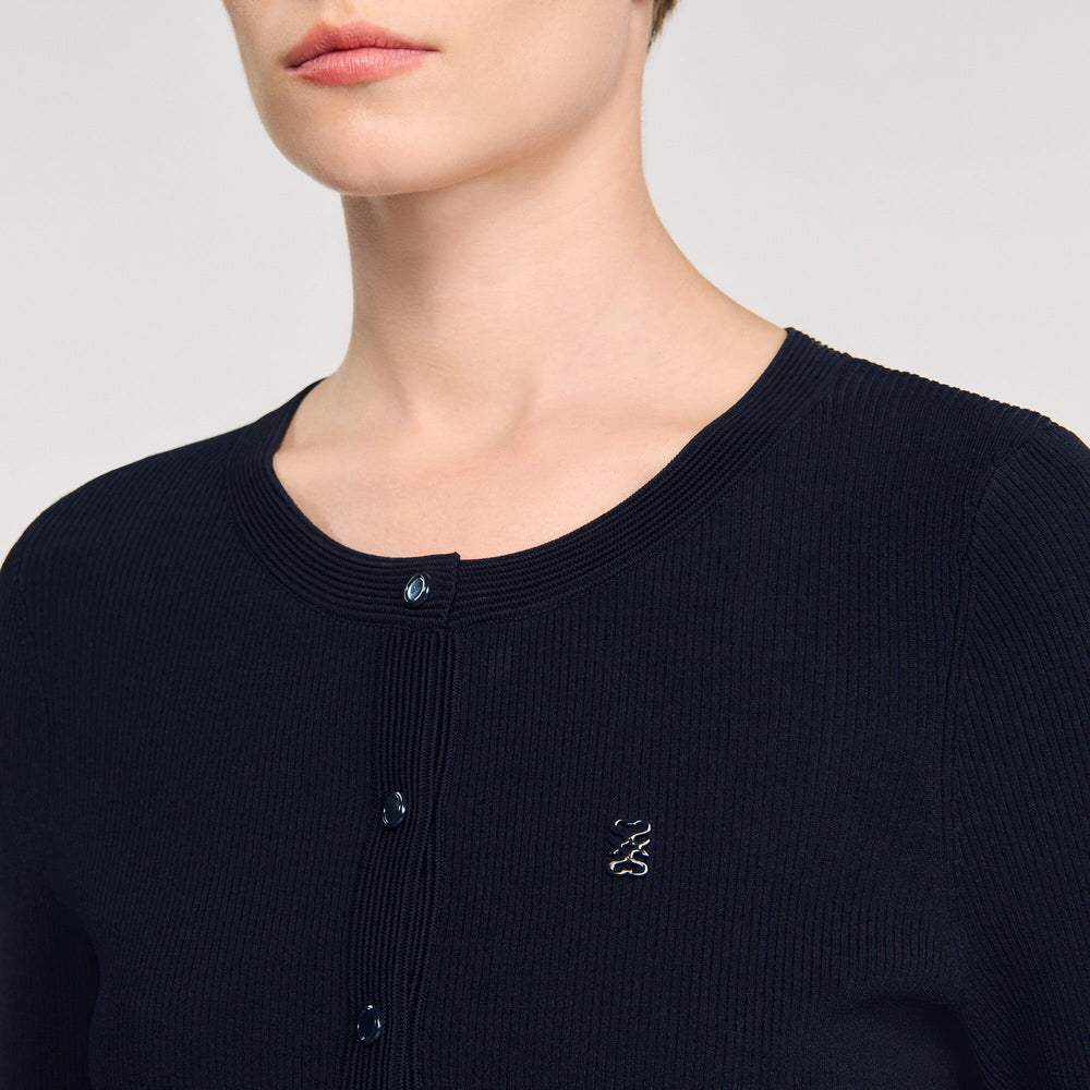 Sandro Women Polo shirt with decorative buttons