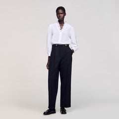 Sandro Women Flowy silk shirt