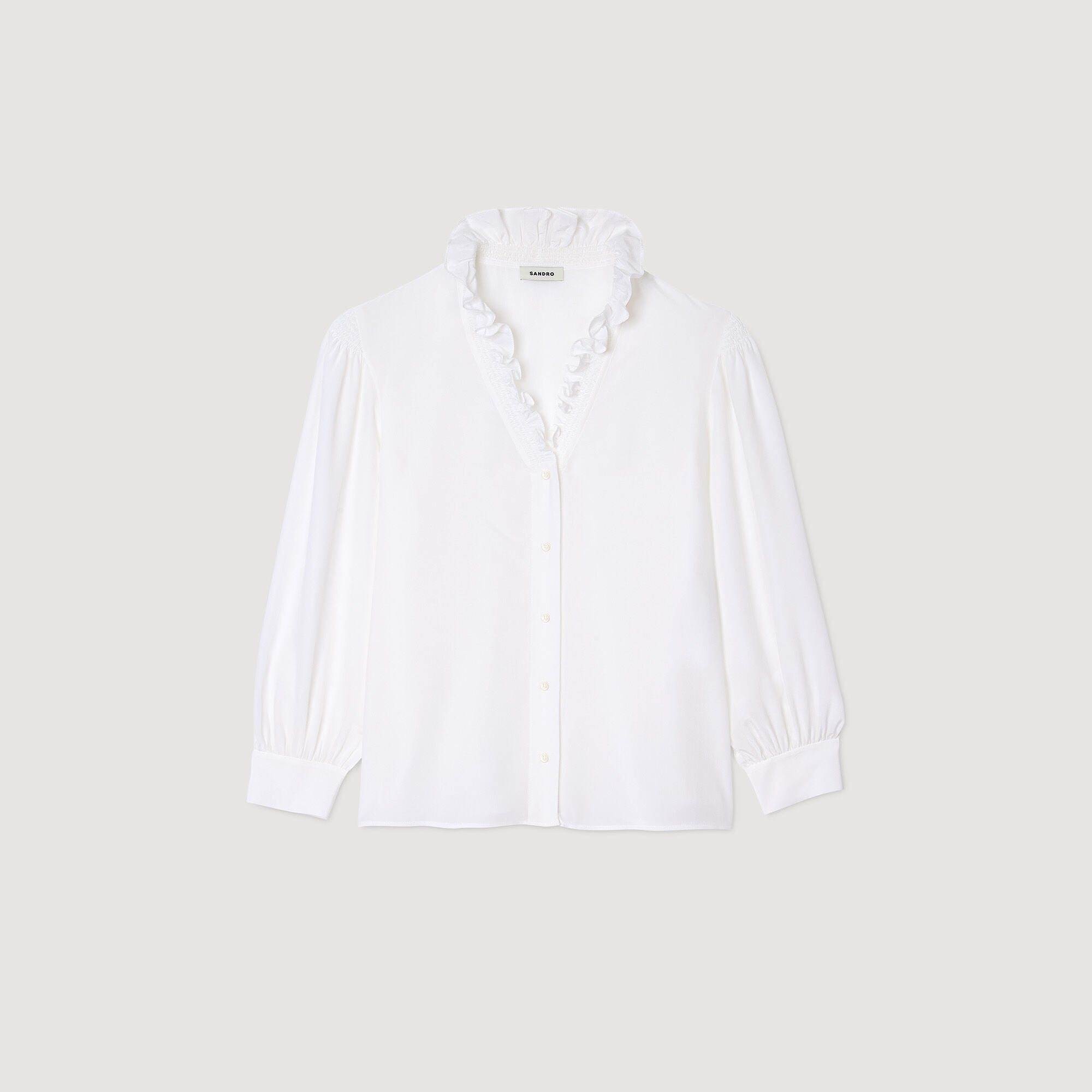 Sandro Women Flowy silk shirt