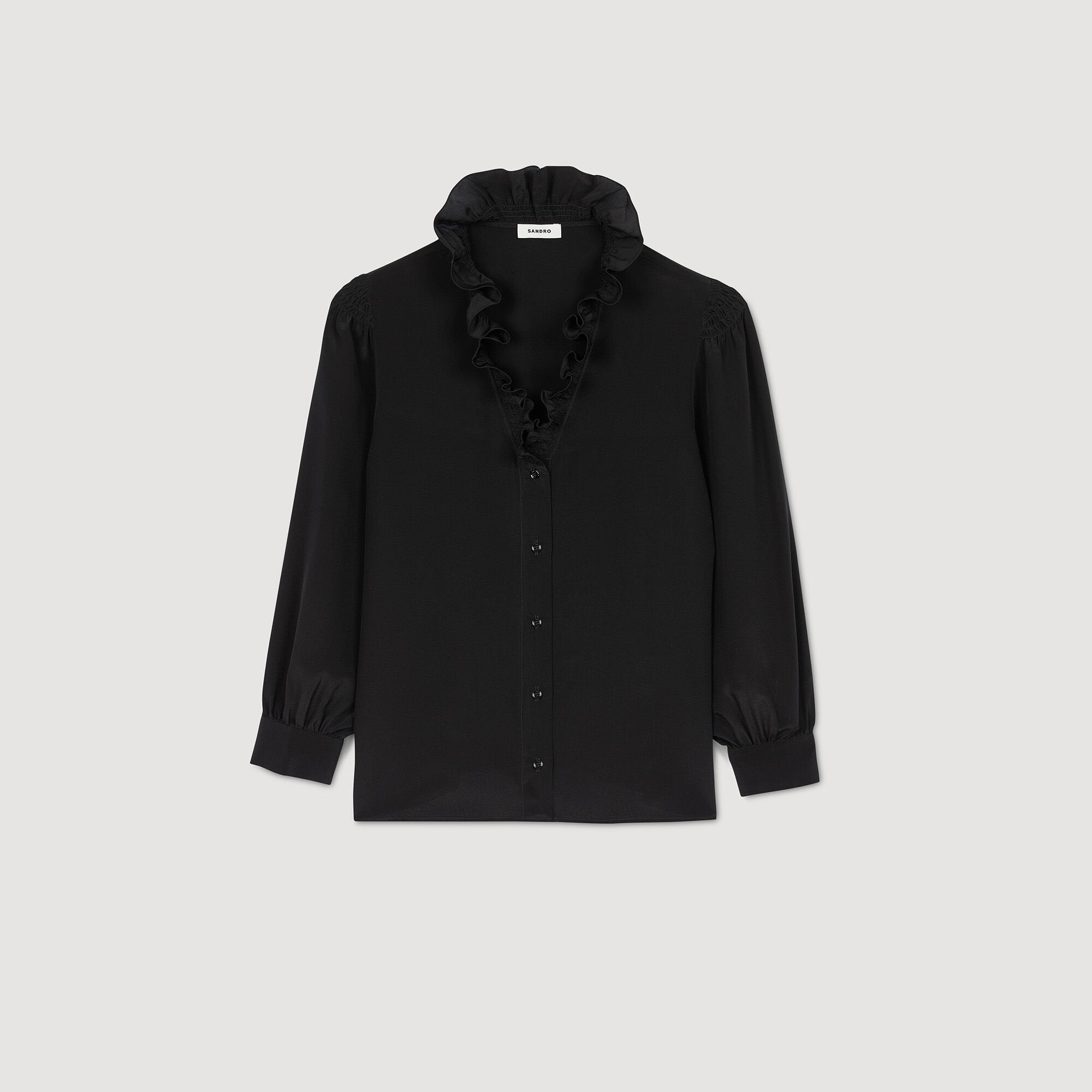 Sandro Women Flowy silk shirt