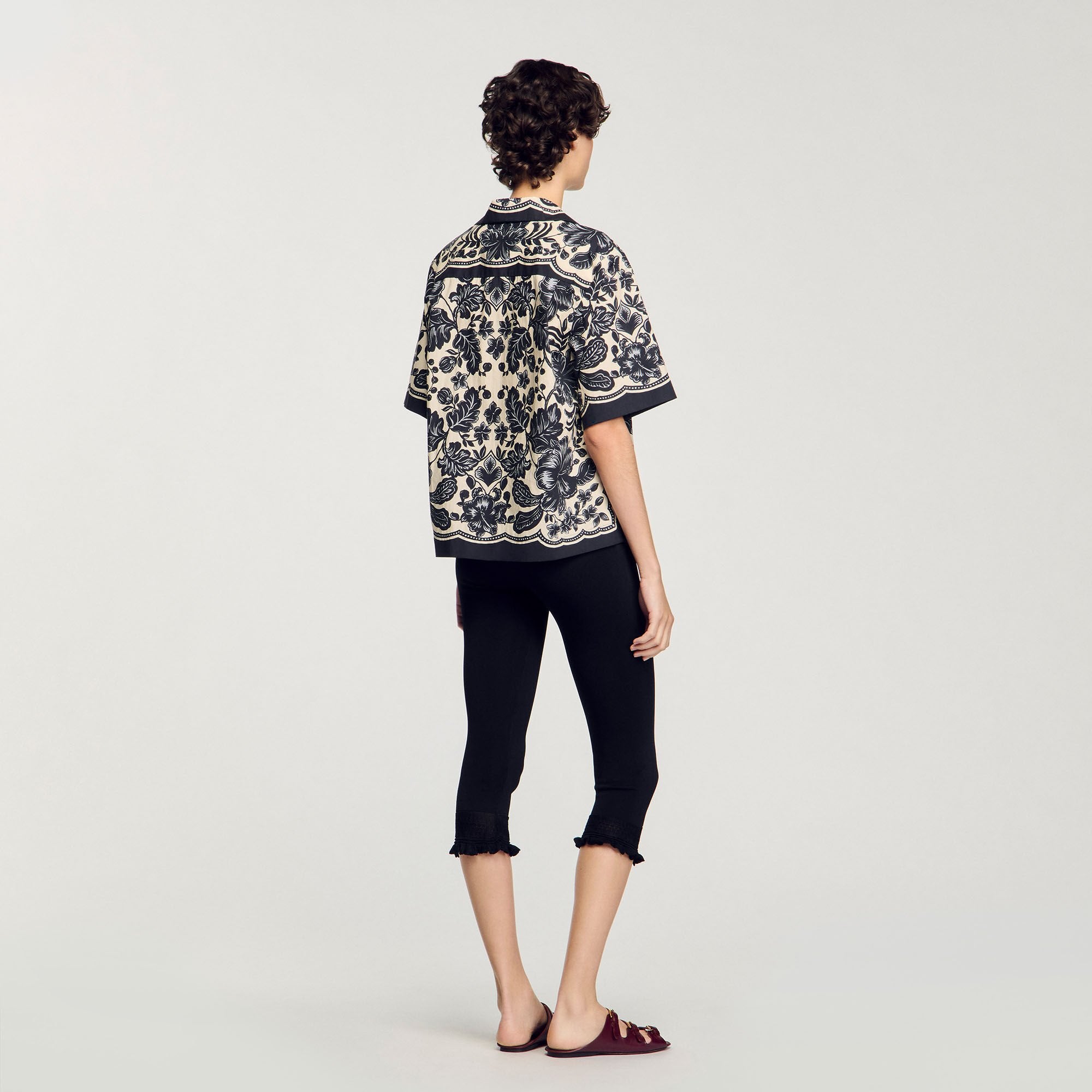 Sandro Women Floral motif shirt