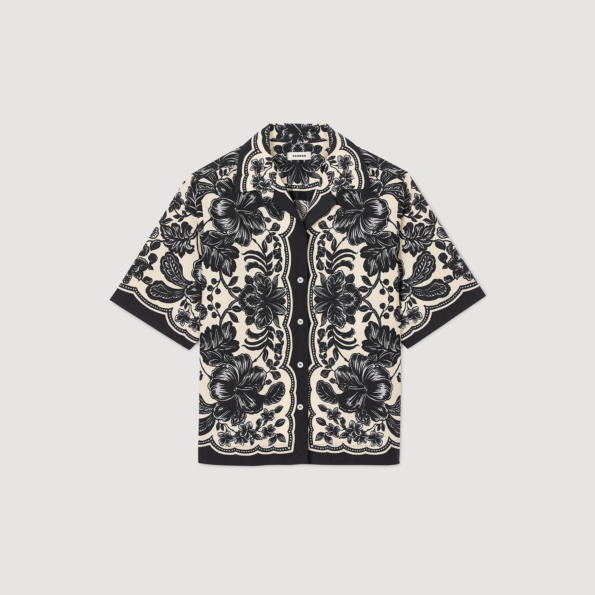 Sandro Women Floral motif shirt