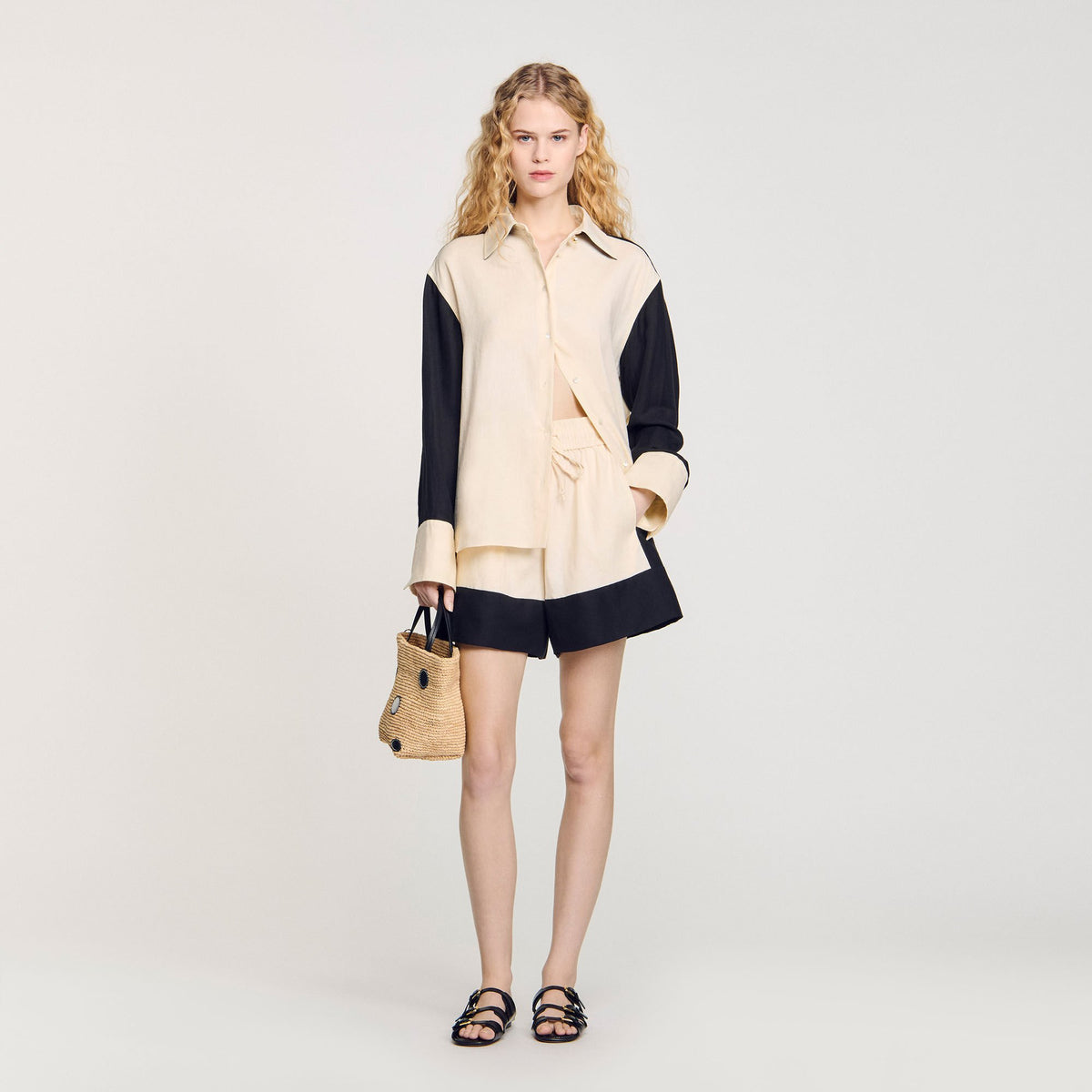 Sandro Women Two-tone shirt