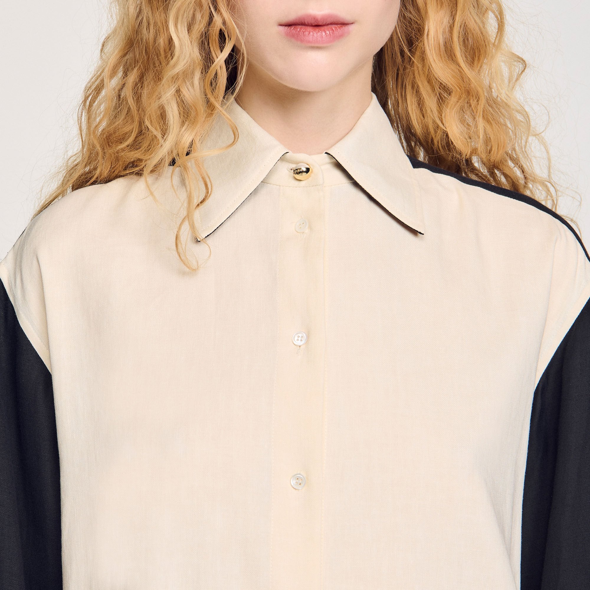 Sandro Women Two-tone shirt