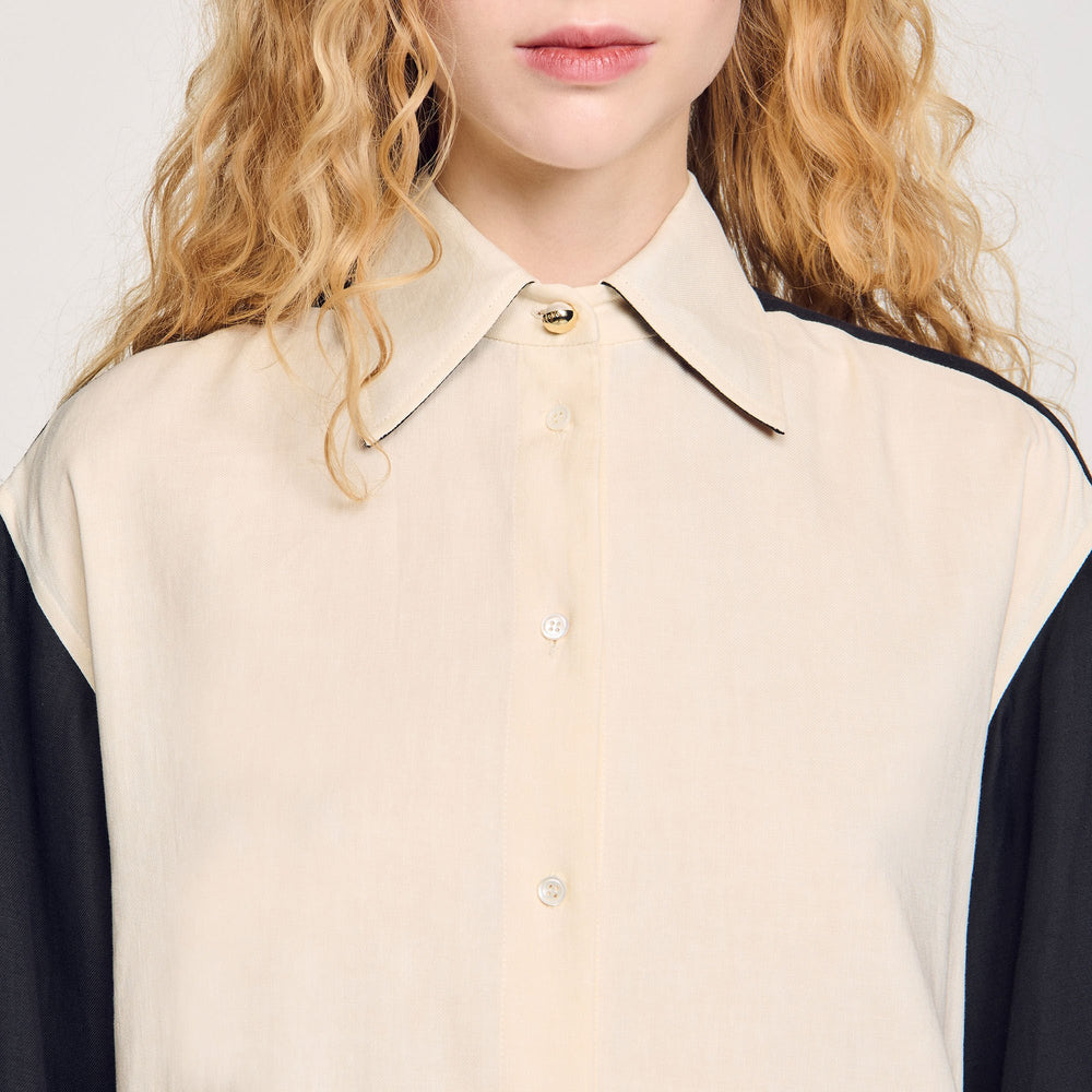 Sandro Women Two-tone shirt
