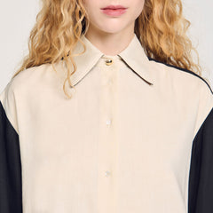 Sandro Women Two-tone shirt