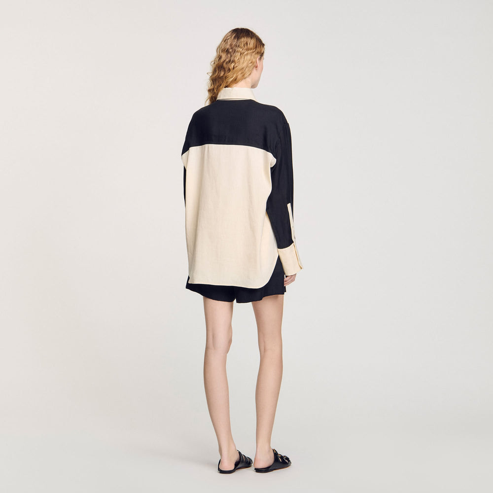 Sandro Women Two-tone shirt
