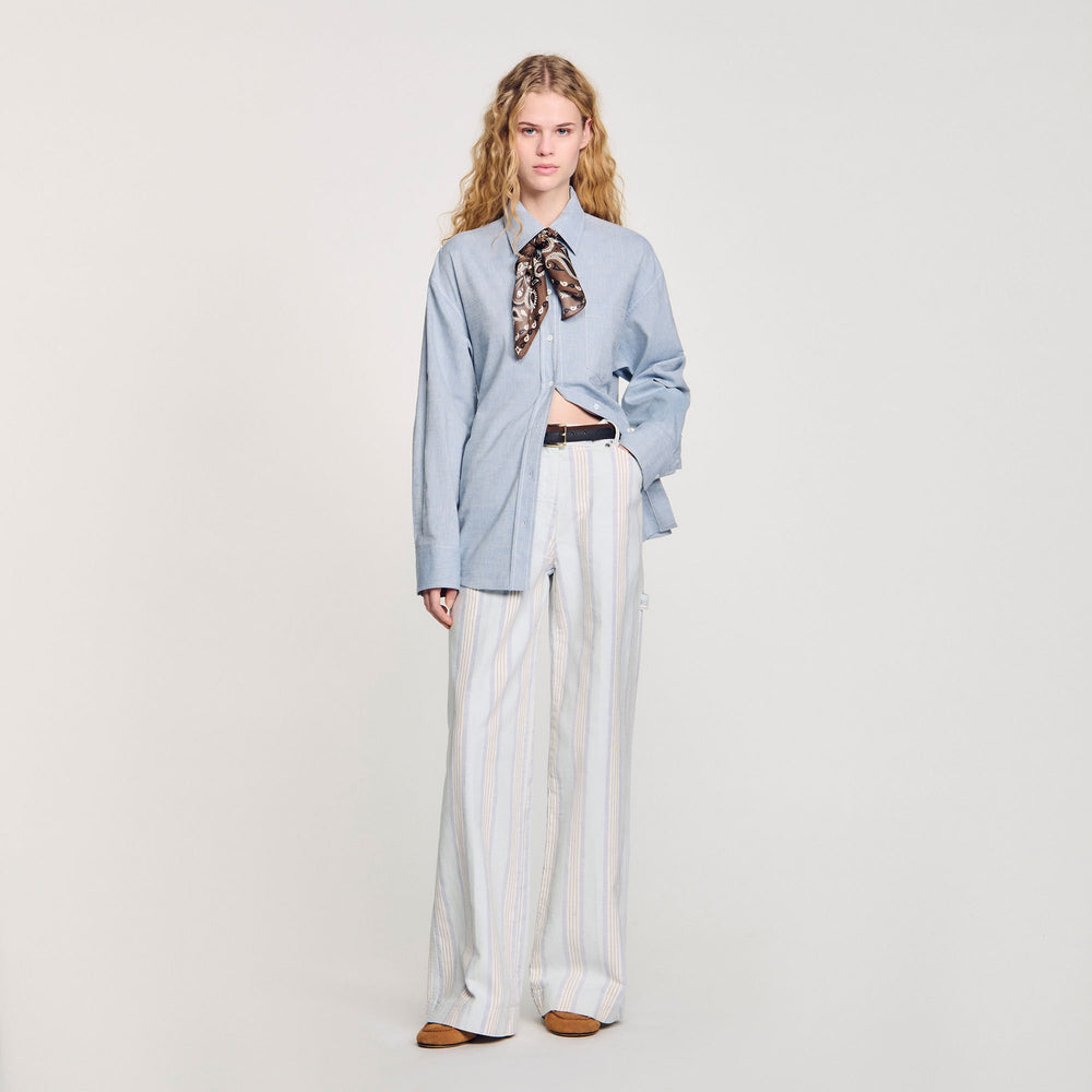 Sandro Women Long tie-back shirt