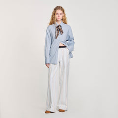 Sandro Women Long tie-back shirt