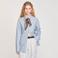 Sandro Women Long tie-back shirt