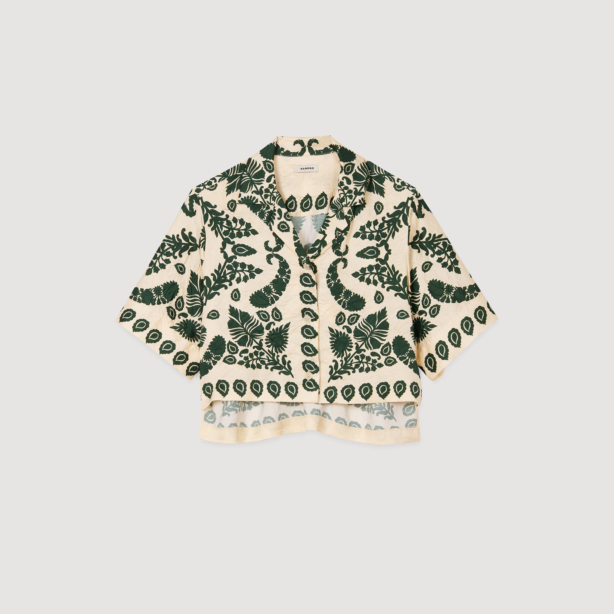 Sandro Women Floral motif shirt