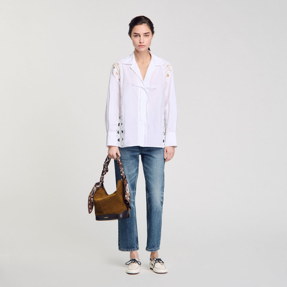 Sandro Women Poplin shirt