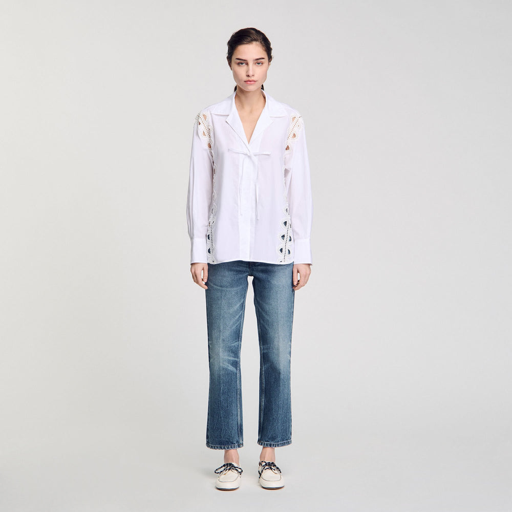 Sandro Women Poplin shirt