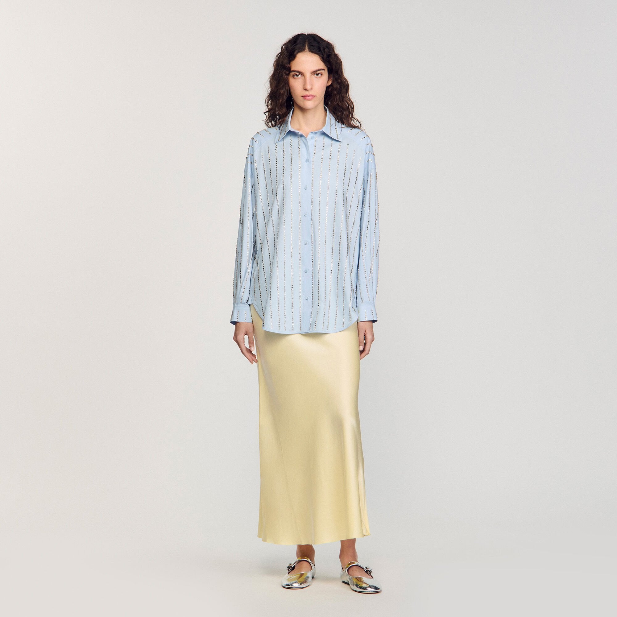 Sandro Women Rhinestone shirt