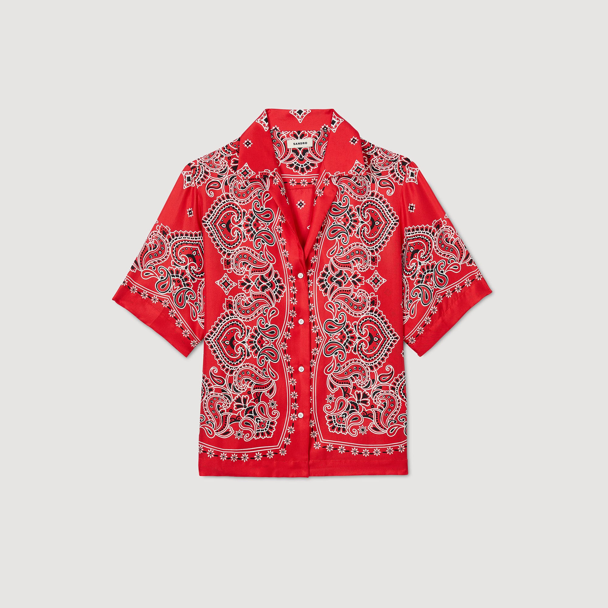Sandro Women Bandana print silk shirt