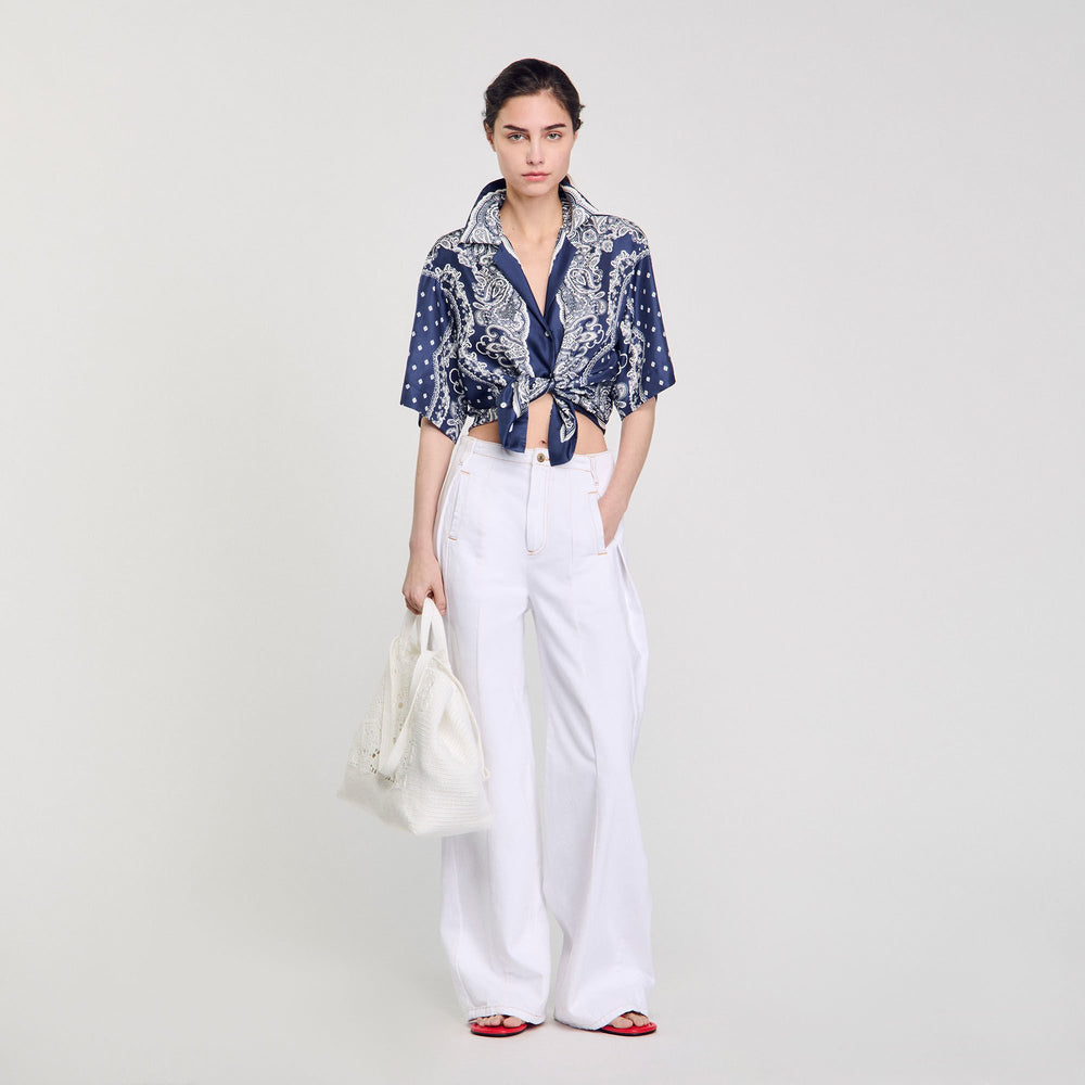 Sandro Women Bandana print shirt