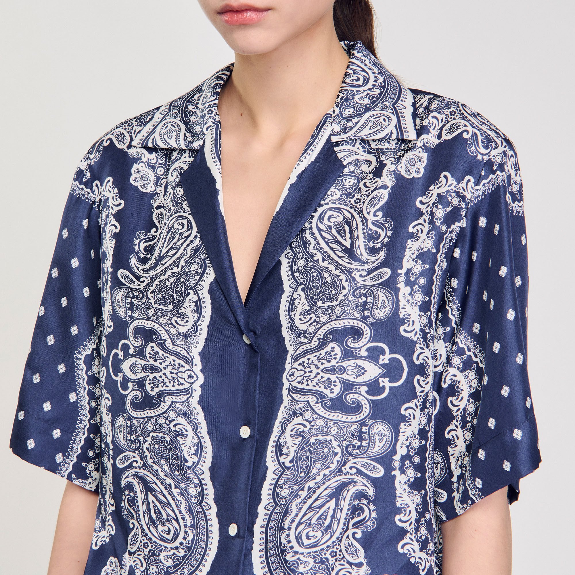 Sandro Women Bandana print shirt