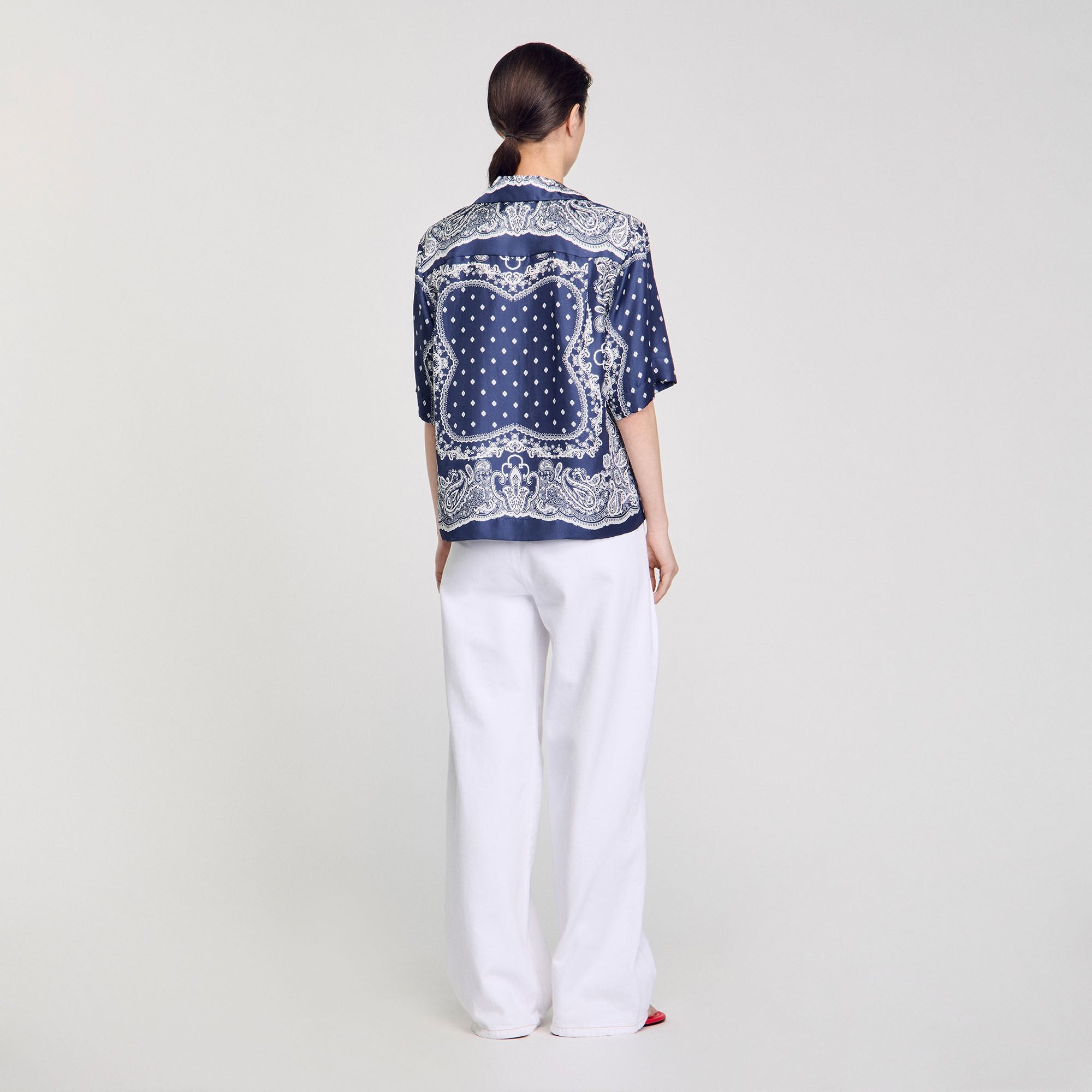 Sandro Women Bandana print shirt