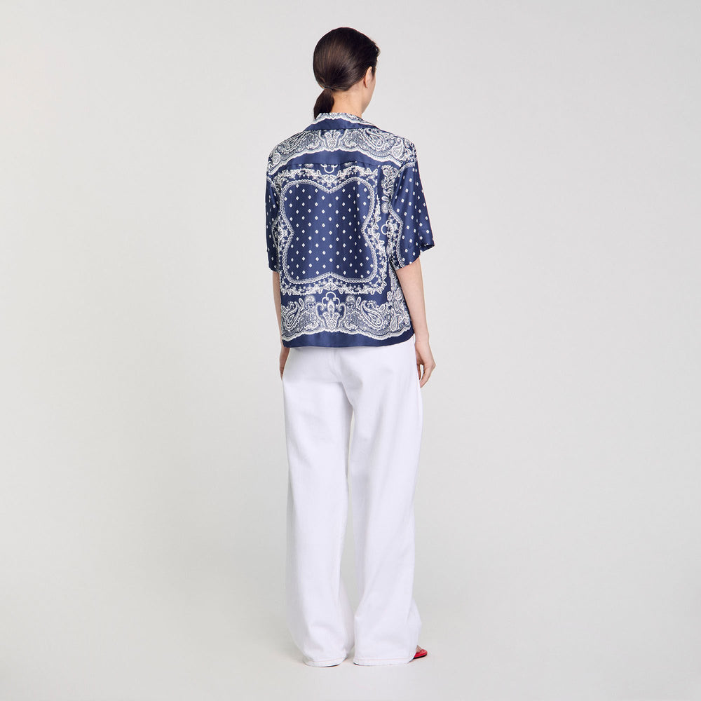 Sandro Women Bandana print shirt
