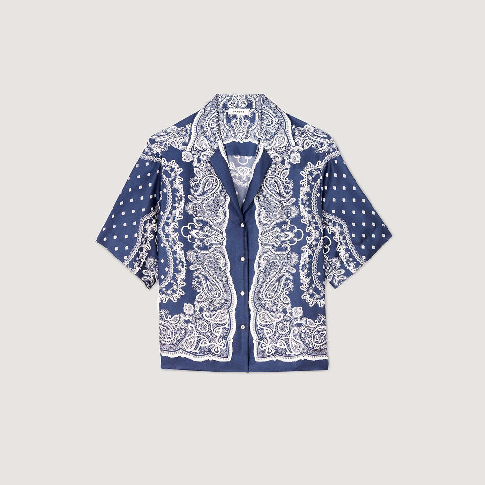 Sandro Women Bandana print shirt