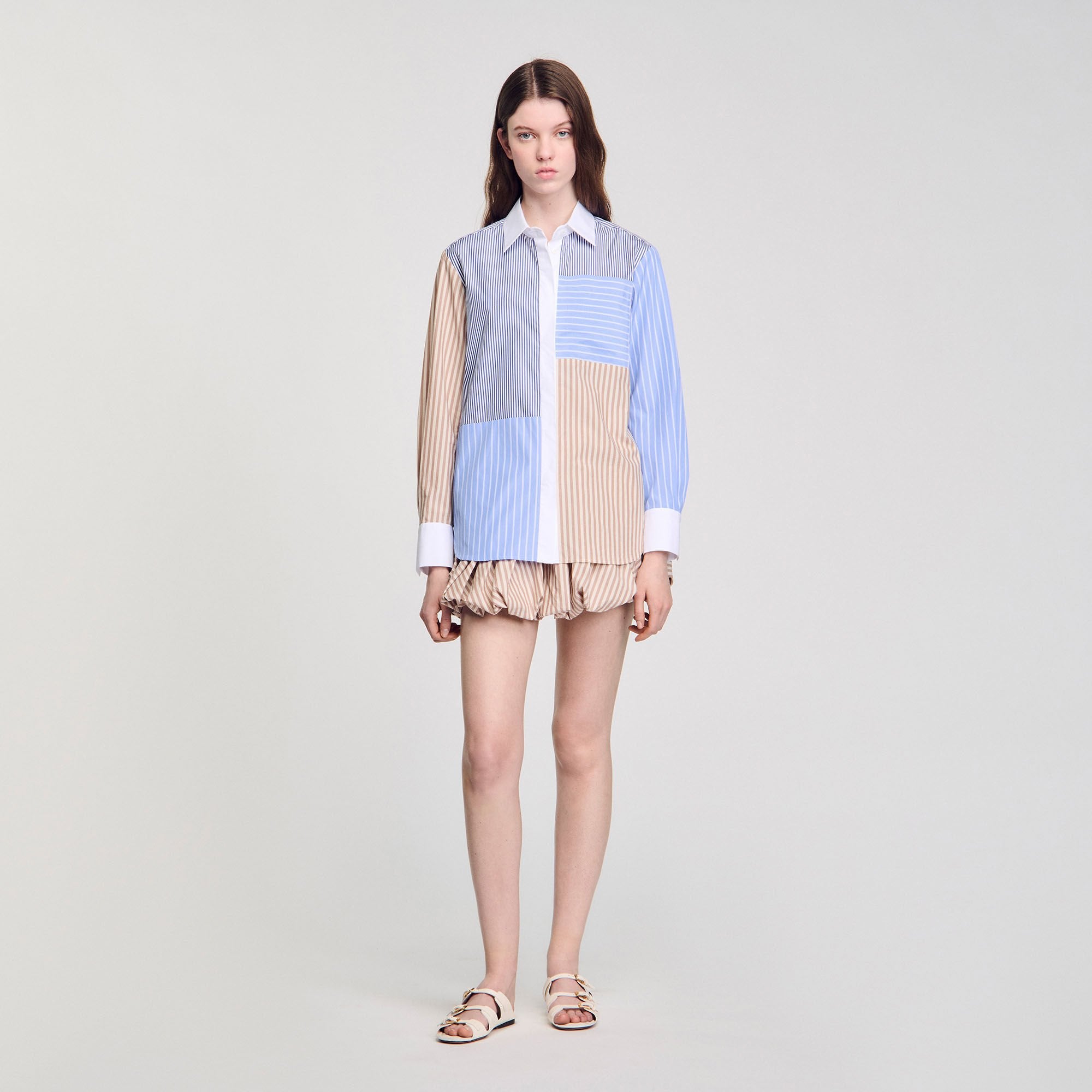 Sandro Women Striped mix shirt