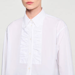 Sandro Women Cropped shirt with bow detail