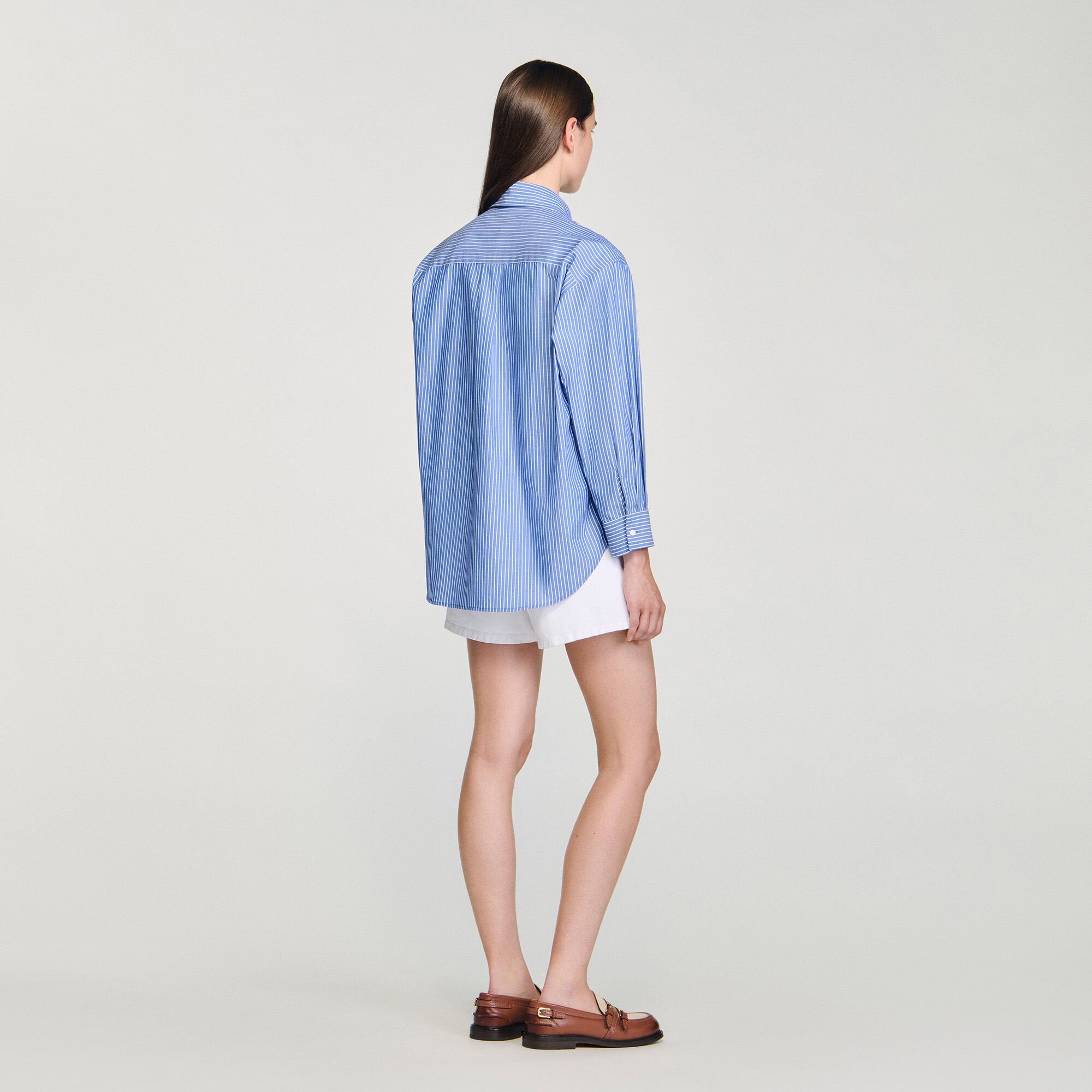 Sandro Women Oversized bow shirt