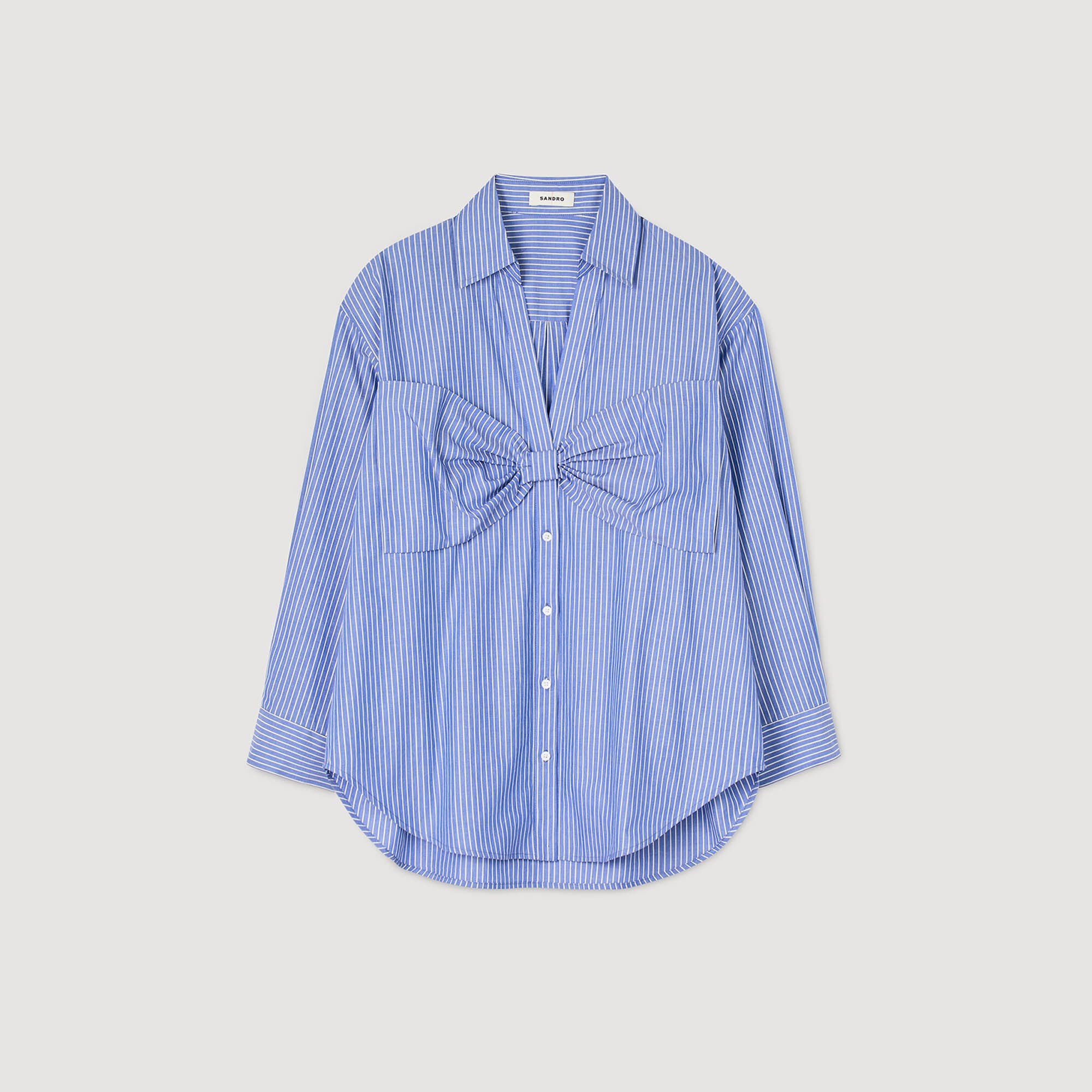 Sandro Women Oversized bow shirt