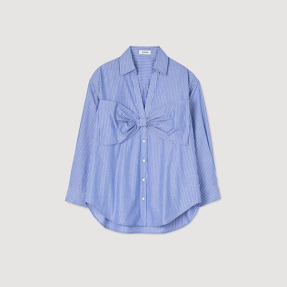 Sandro Women Oversized bow shirt