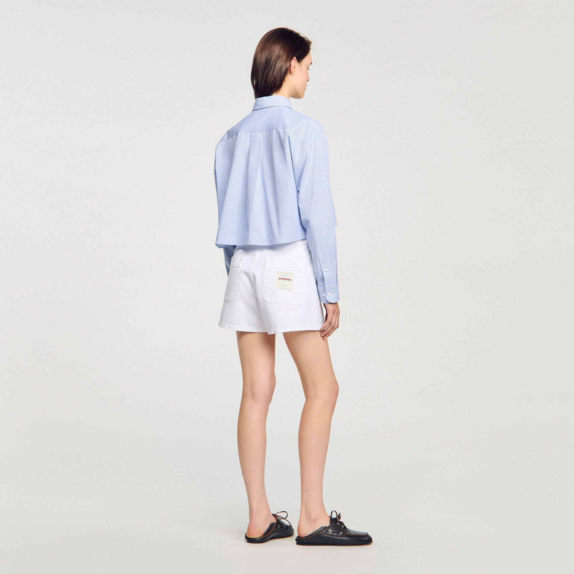 Sandro Women Bow collar shirt