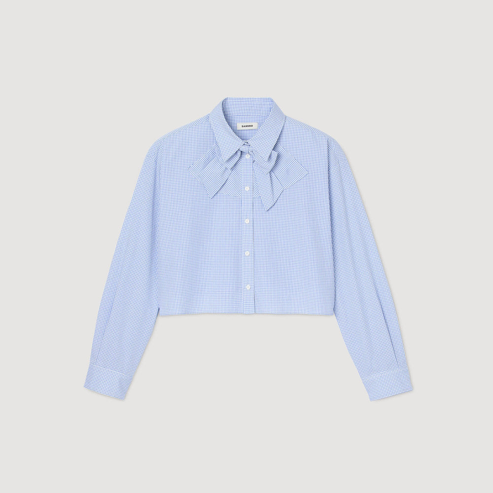 Sandro Women Bow collar shirt