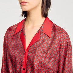 Sandro Women Scarf print shirt