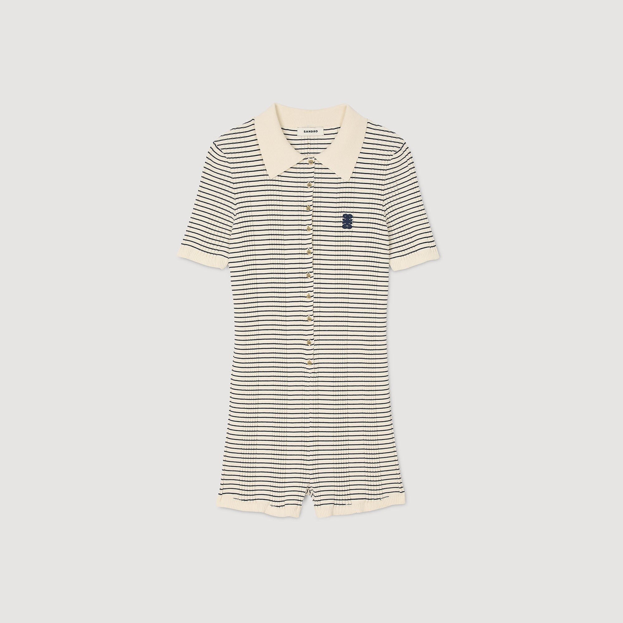 Sandro Women Striped knit jumpsuit