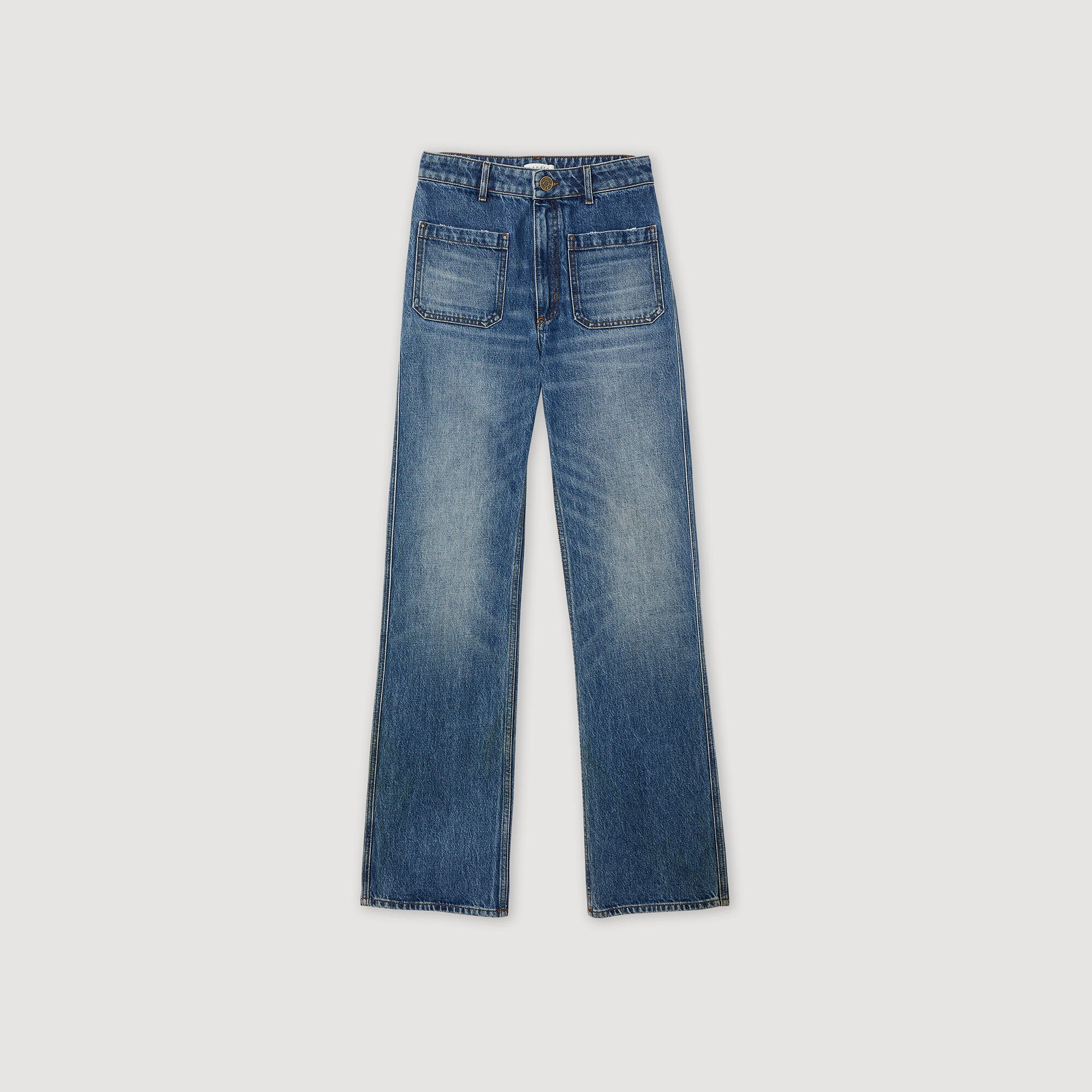 Sandro Women Flared faded jeans
