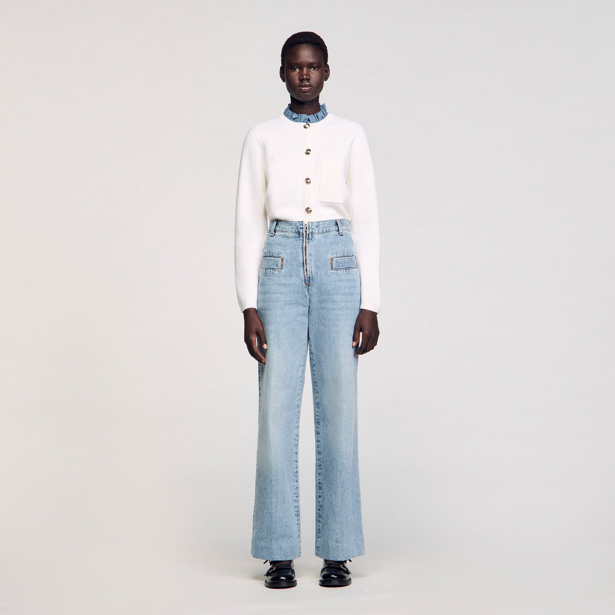 Sandro Women Wide-leg jeans