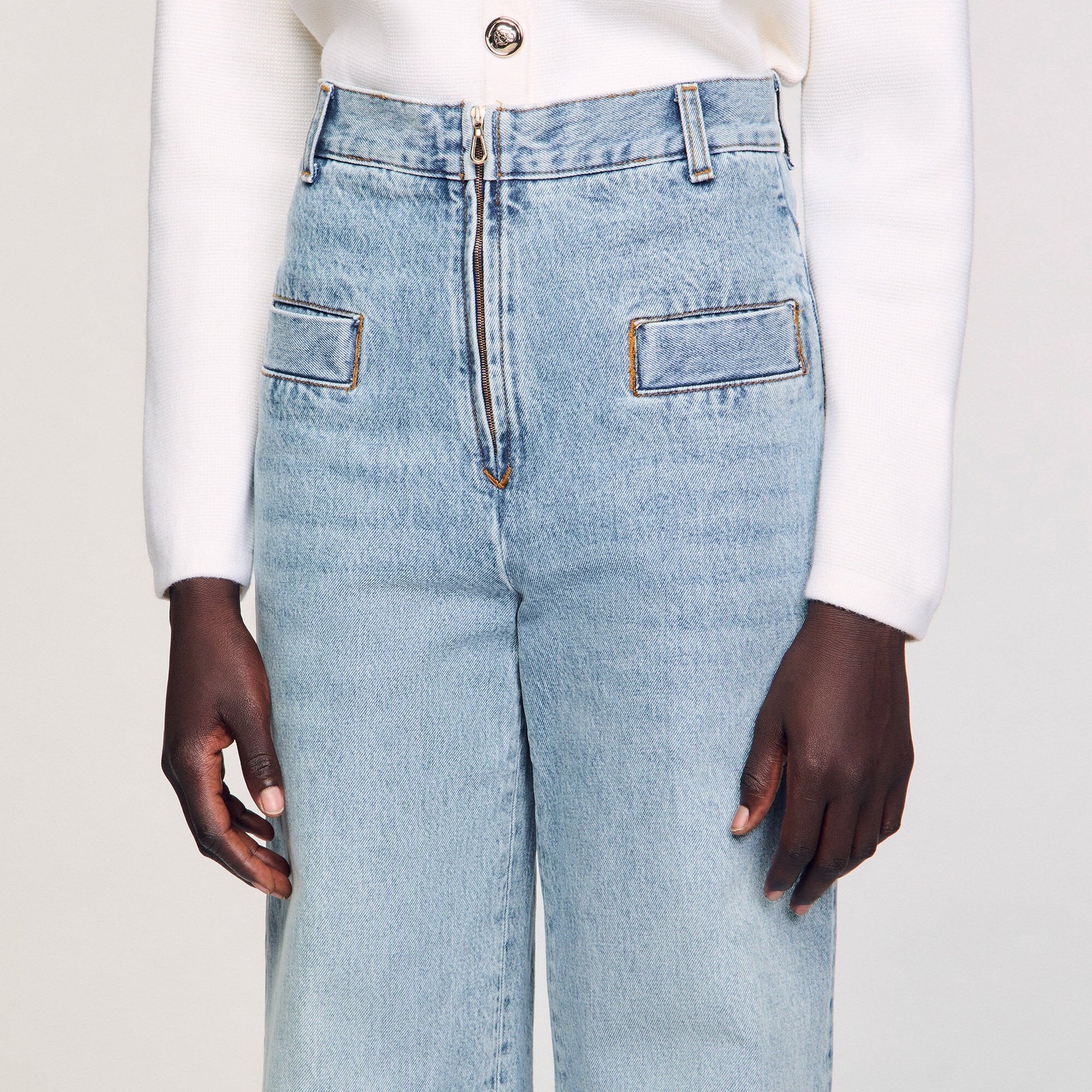 Sandro Women Wide-leg jeans