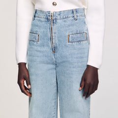 Sandro Women Wide-leg jeans